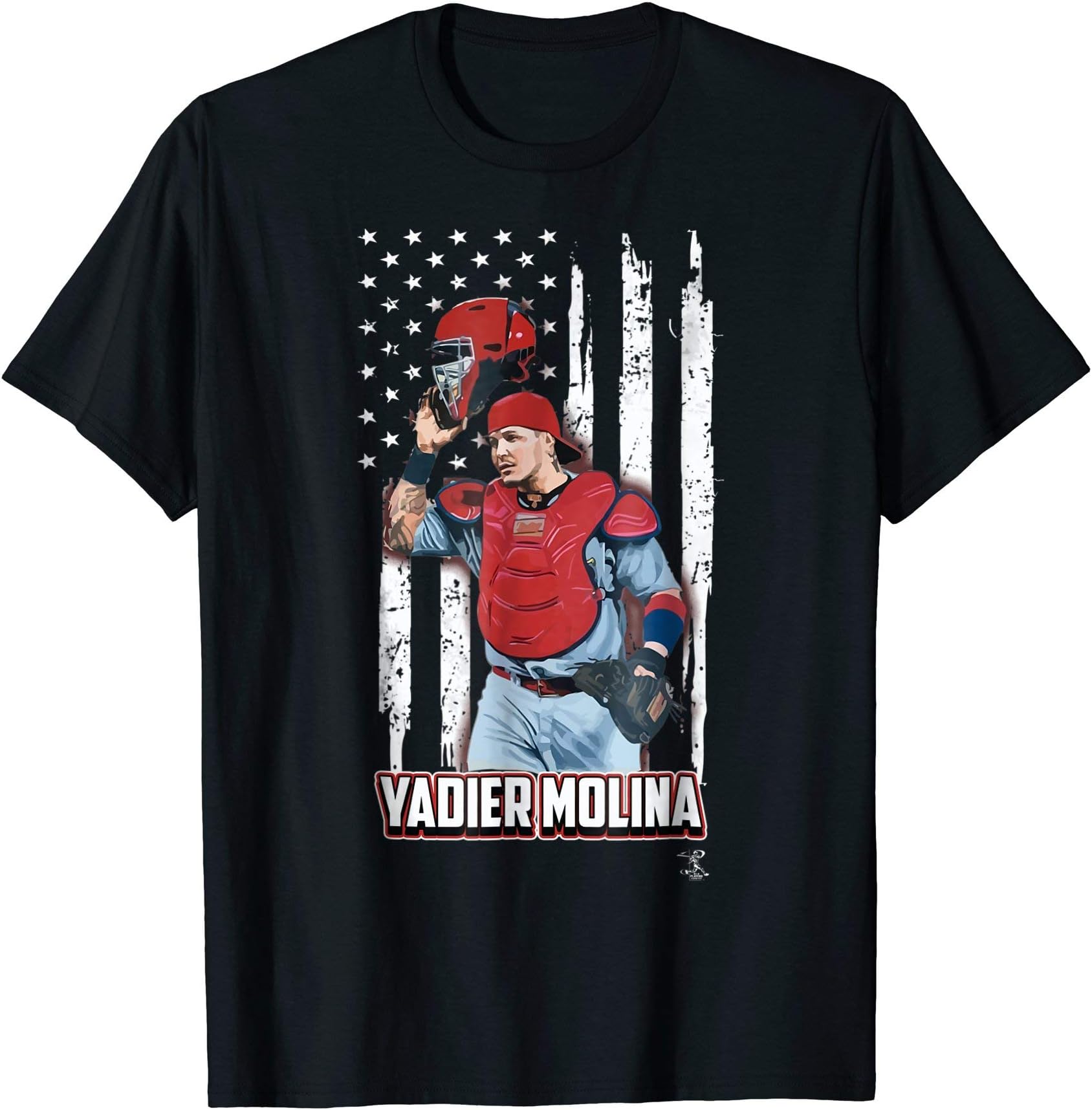 Yadier Molina Nation Flag T-Shirt - Apparel T-ShirtOEKO-TEX STANDARD 100