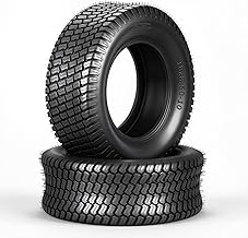 18x8.50-10 Lawn Mower Turf Tires (Set of 2), 4 Ply Turf S Pattern 18x8.5x10 Tubeless Tires for Lawn & Garden Riding Mower Tractor Golf Cart Utility Vehicles