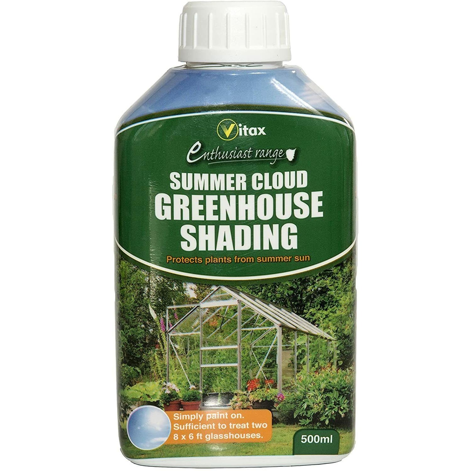 Amk Multicoloured Amk® Vitax Summer Cloud Greenhouse Shading Plant Protection Liquid Paint Glass House 500Ml