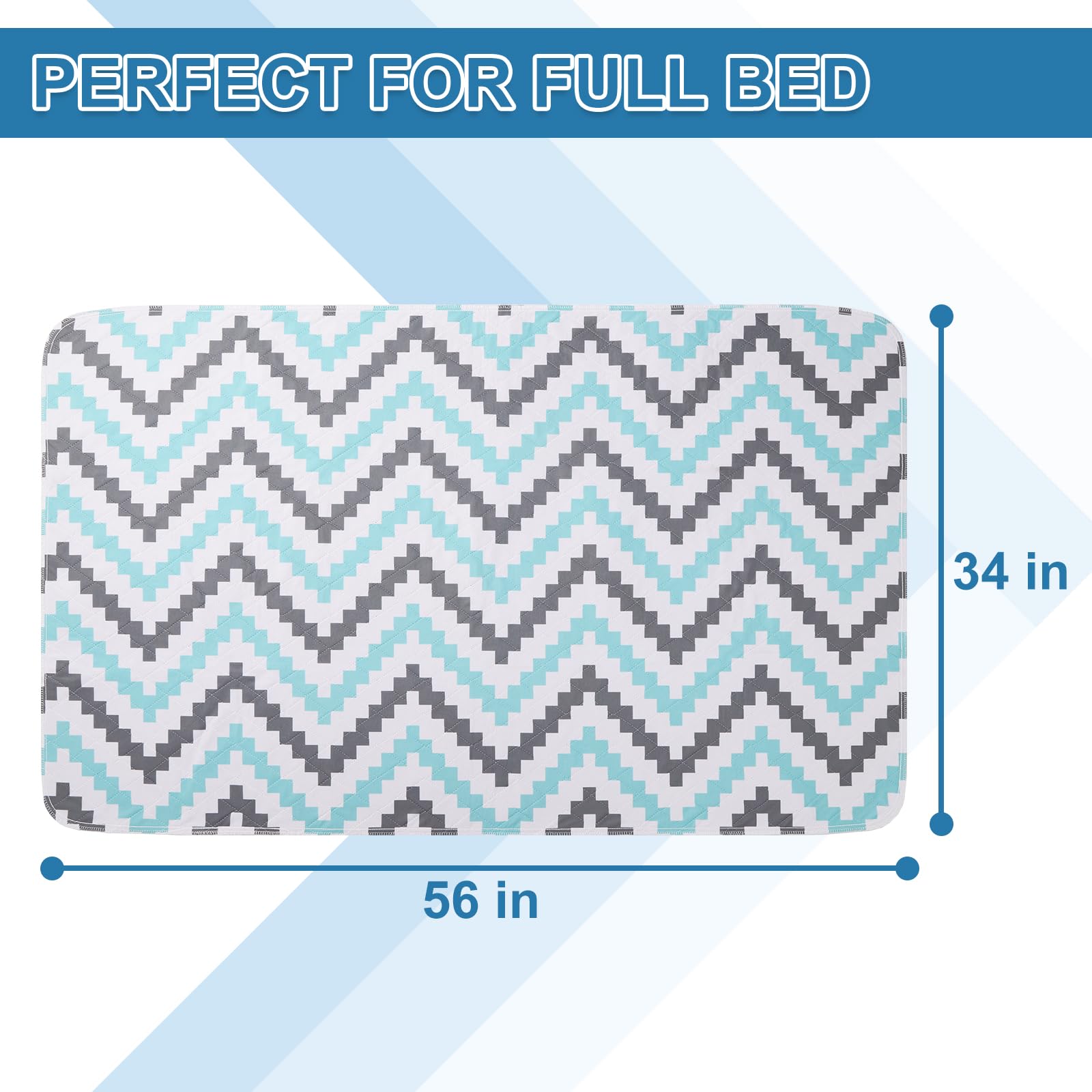 OUTCREATOR® 2Pack Bed Pads for Incontinence Mattress Protector Anti-Slip Waterproof Pads (34