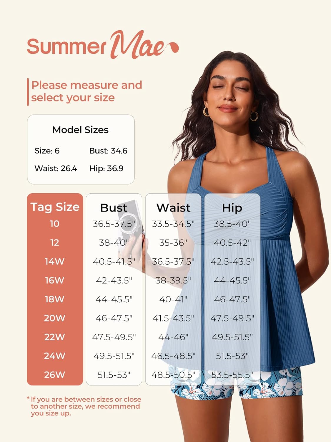 Summer Mae Plus Size Tankini Swimsuits for Women Two Piece Bathing Suit with Pockets Shorts Tummy Control Swimwear - Image 6