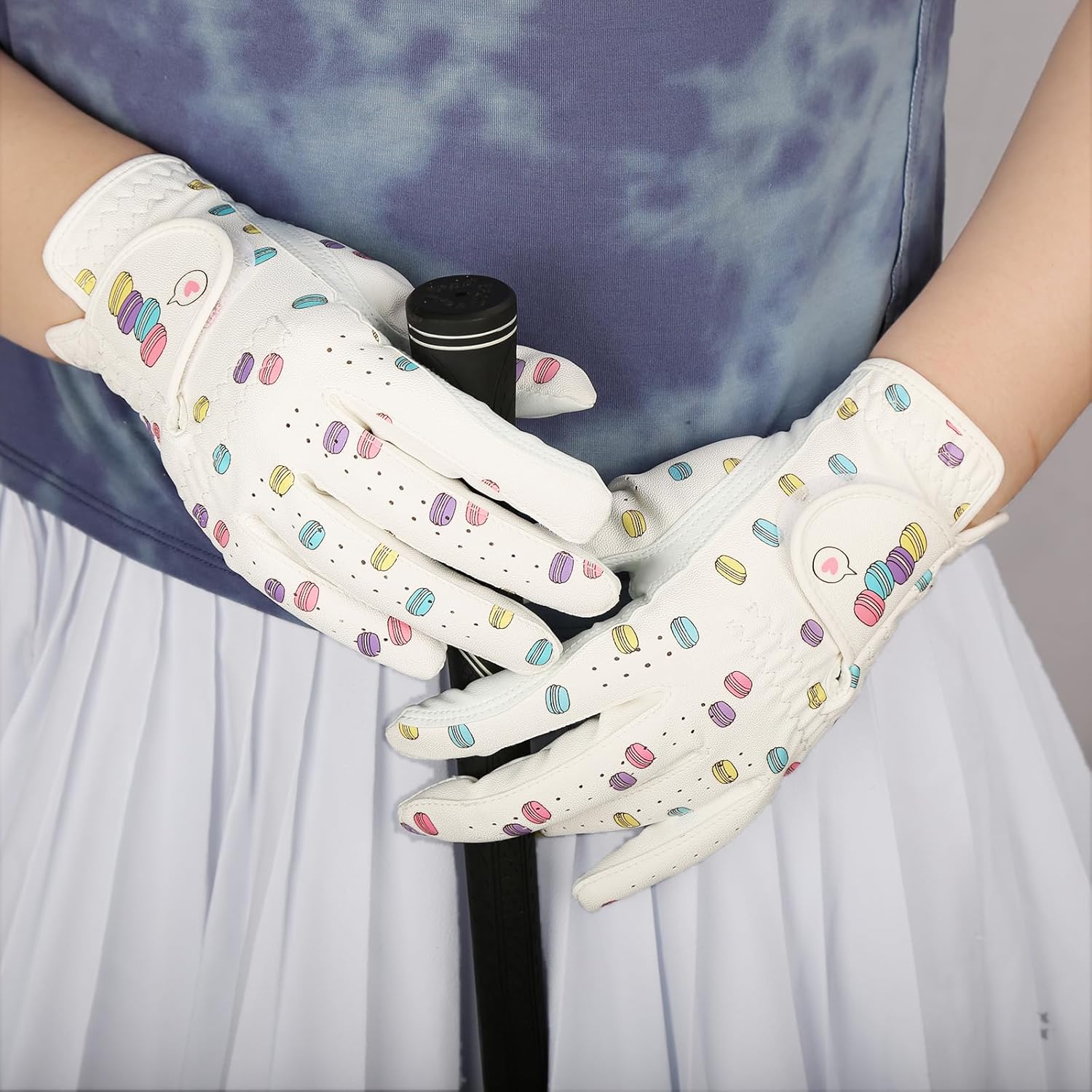 Ladies Women's Golf Gloves Both Hands,Non-Slip Wet Hot Cool Grip Golf Gloves Elastic Fabric Breathable,Left Right Handed rain hot Golf Accessories - Image 2