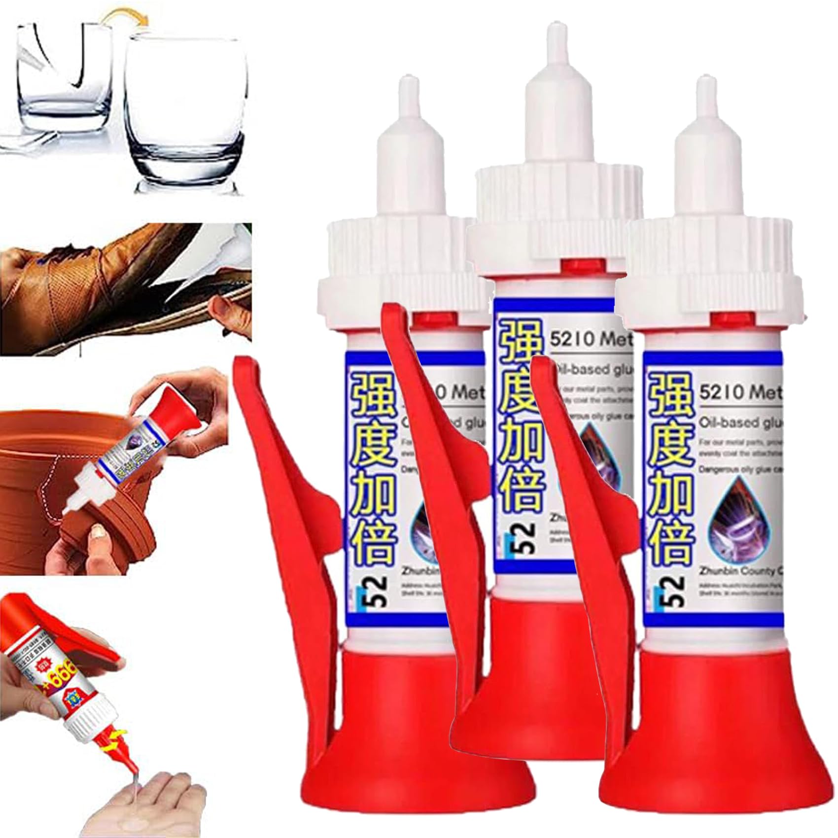 Powerful Solder Multi-Material Repair Adhesive, 2023 New Welding High-Strength Oily Glue, Multifunctional Glue, No Trace Waterproof Glue, Super Strong Repair Adhesive (3PCS)