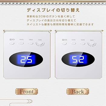 業務用TRINA LED & UV コードレスライト 54W Amazon.co.jp: LED & UV ネイルライト 54W ジェルネイル用ライト