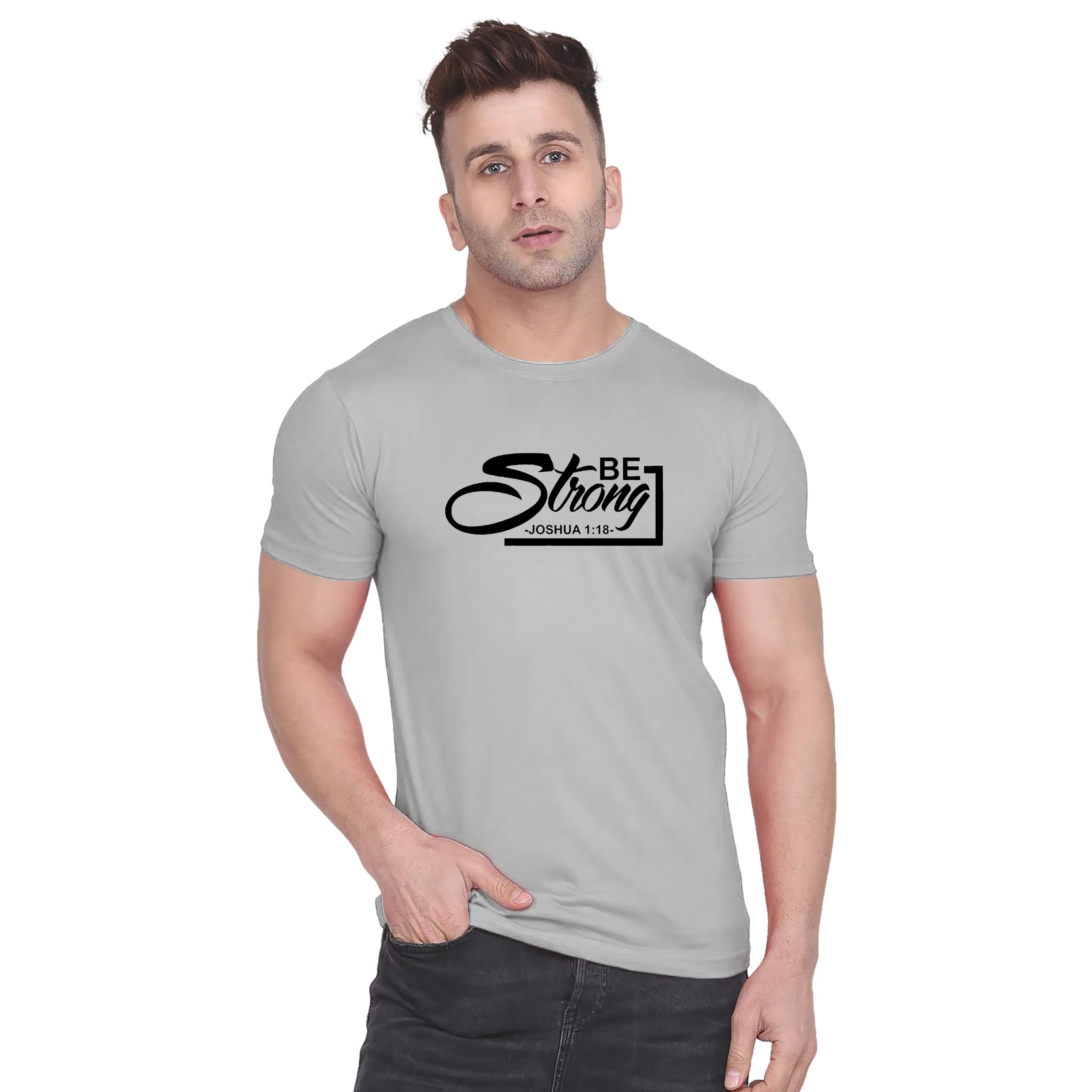 Original Way Design|Trendy Lion face Print T-Shirt for Men | Stylish Animal Graphic Tee | King/Attitude Fashion Wear HSG-4437-image-28