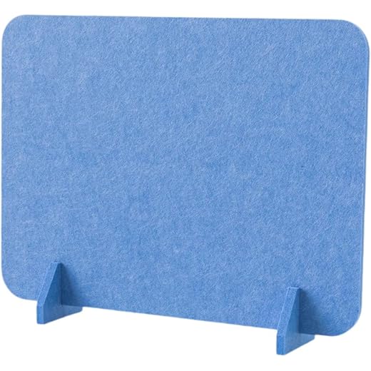 Desktop Partition Board Desk Divider Blue