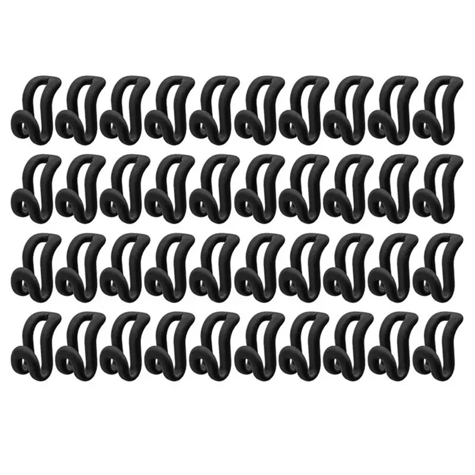 Clothes Hanger Connector Hooks 100pcs Clothes Hanger Connector Hooks Flocking Space Saver Duty Hangers for Wardrobe Storage