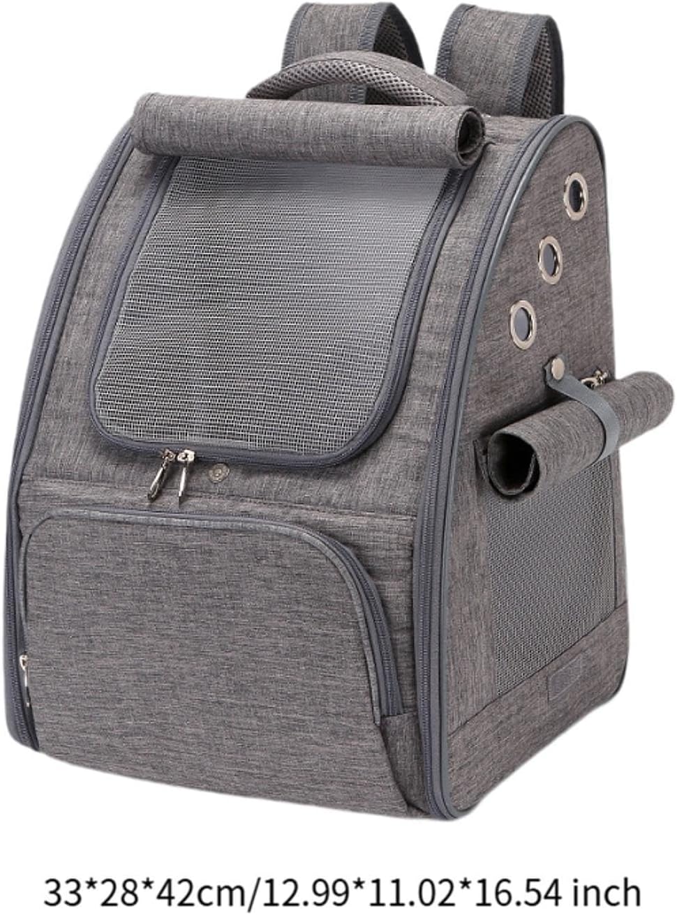 Outdoor Pet Backpack for Stylish Travel with Cat Or Dog, Gray(Gray)