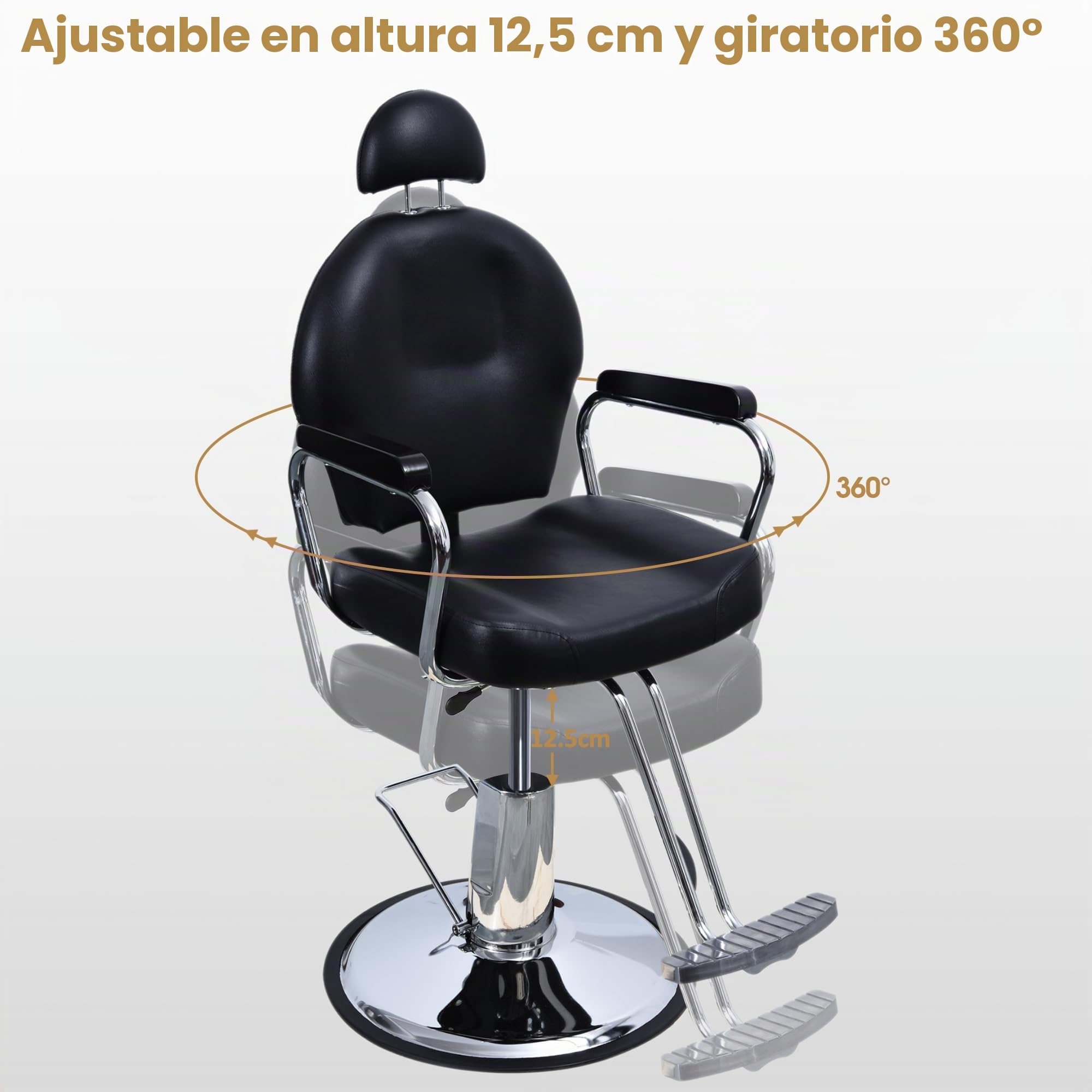 BarberPub Peluquería Peluquería Silla Distancia Silla Peluquería Configuración hidráulico Silla