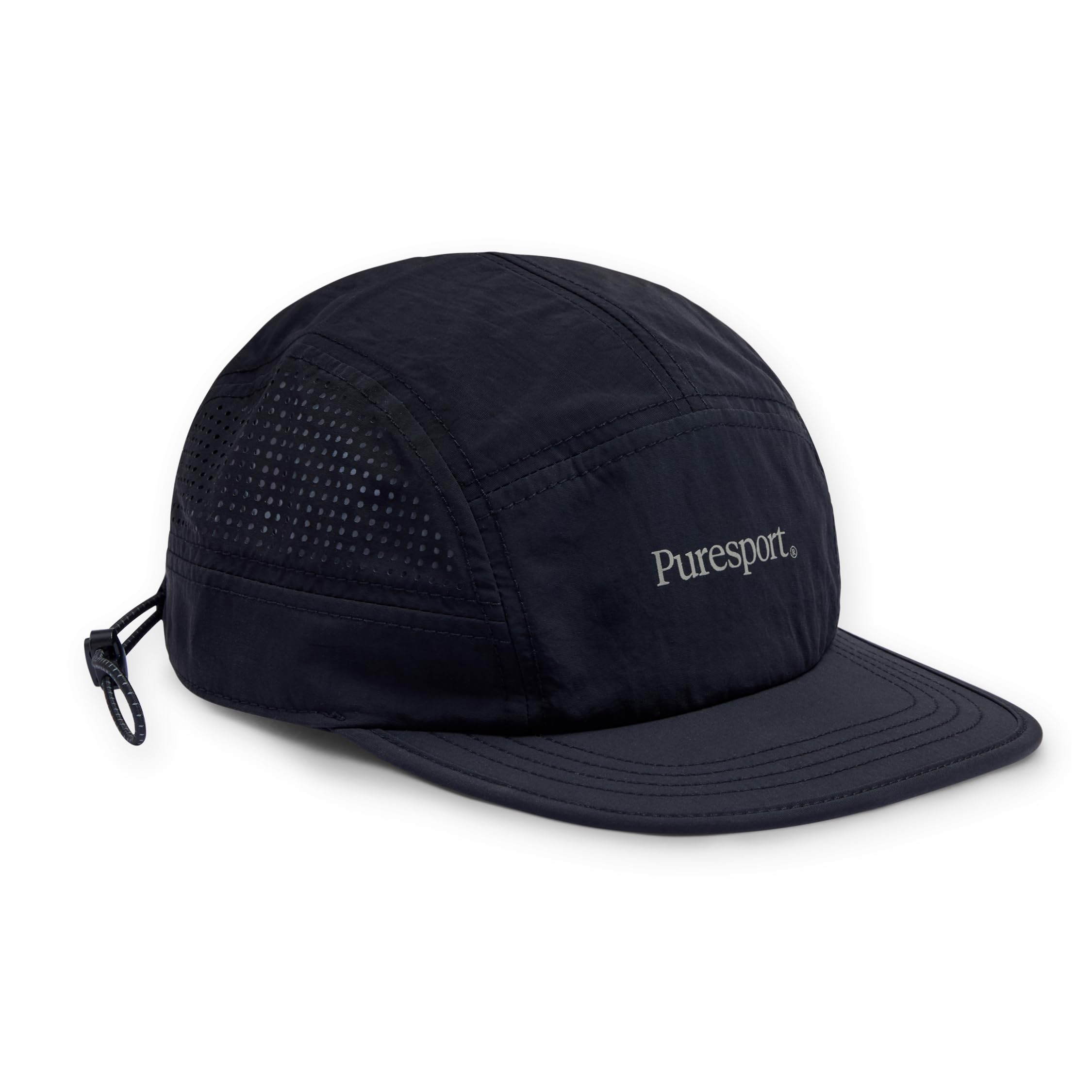 Puresport Perforated Running Cap | 100% Nylon | Ultra-Lightweight, Breathable & Water-Repellent Running Hat | Toggle Fit | Ideal Sports Cap for Men & Women, Outdoor Training & Gym Hat