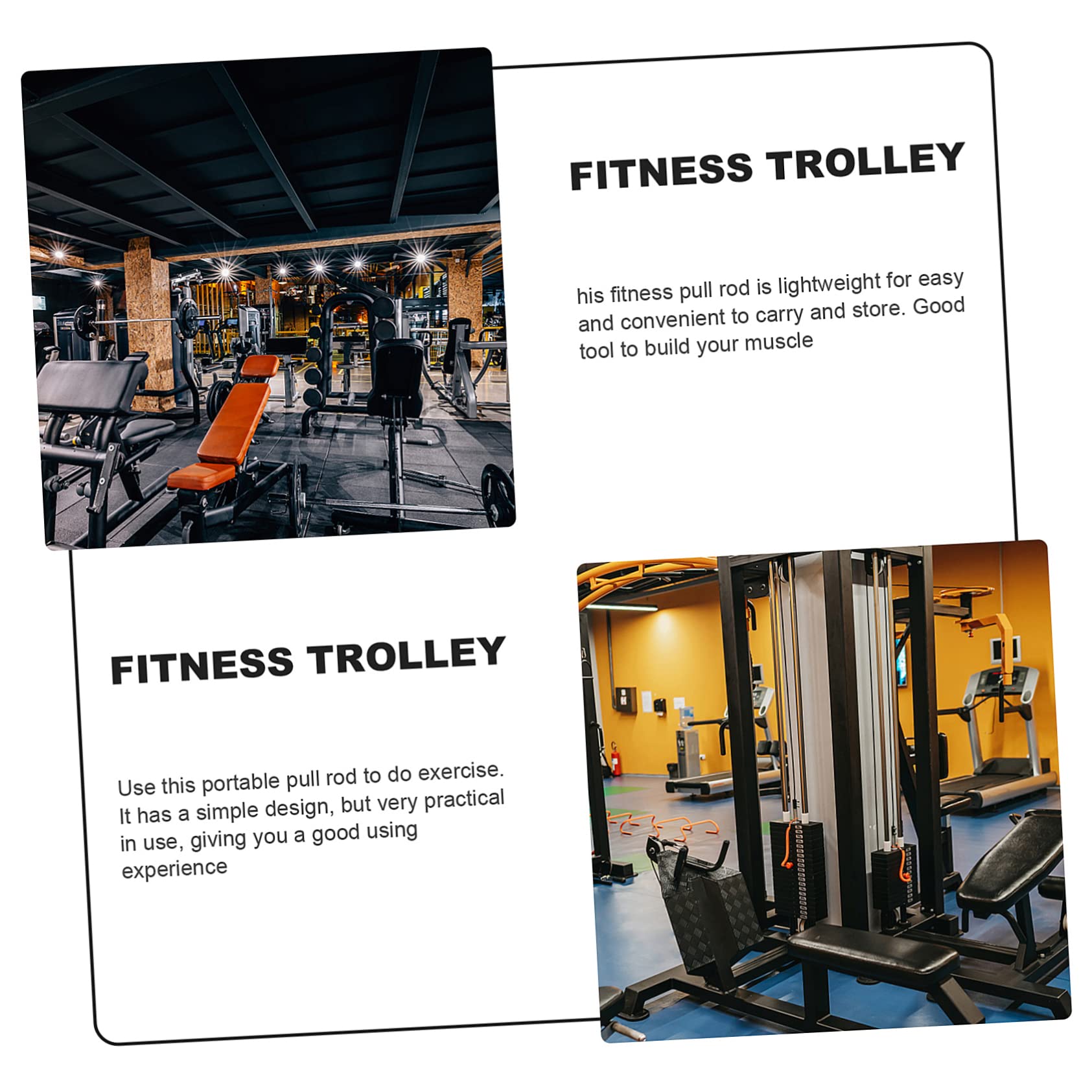 Didiseaon 1 Pc Tirante Barra De Poder Barra De Entrenamiento De Bíceps Barra De Prensa De Tríceps hacia Abajo Brazo Tríceps De Polivinilo Aptitud Física Barra De Ejercicio Familiar