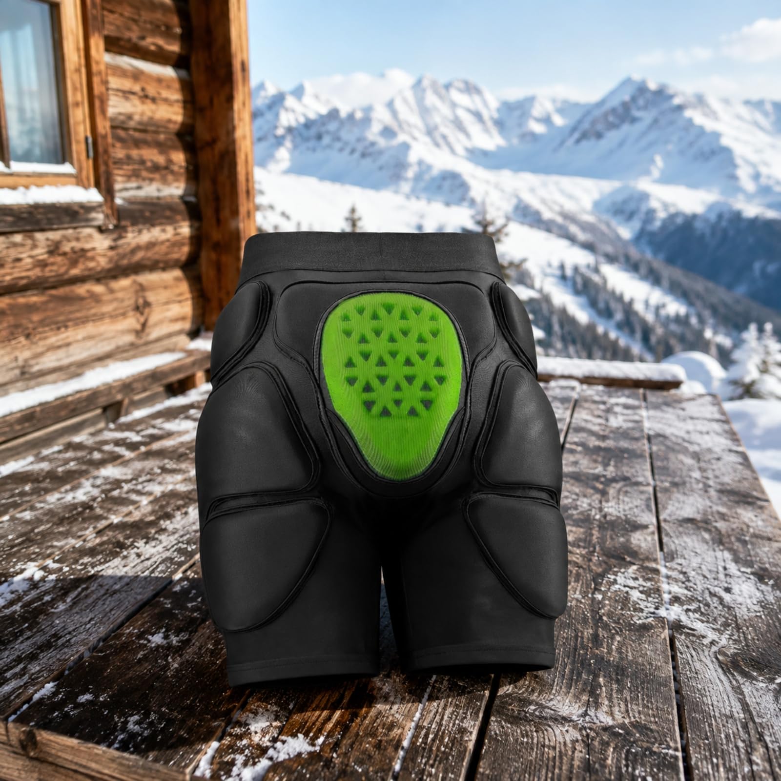Baoblaze Pantaloncini erenti Protettivi in Poliestere Assorbente agli Urti Shorts Imbottiti con Pannello a Centrale Antiurto per Sportivi Invernali