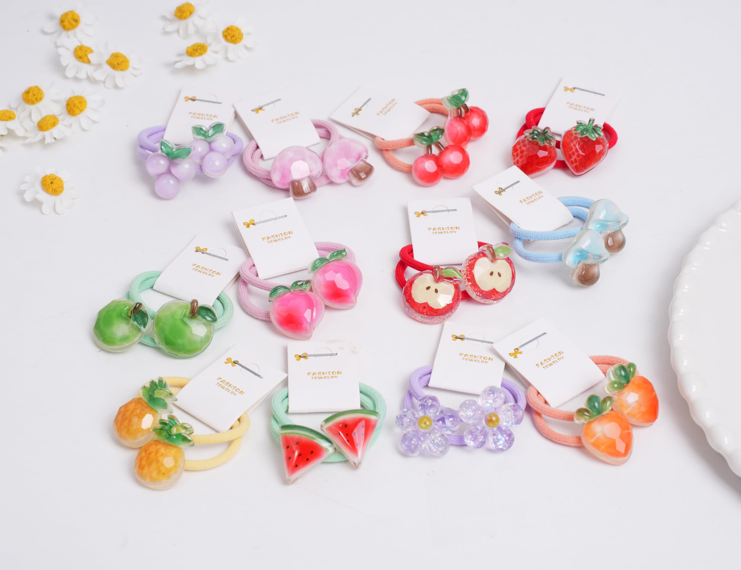 Amazon.co.jp: BIANHUAN ヘアゴム 果物 20本セット かわいい おしゃれ