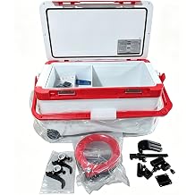 Multi functional insulated fishing seat box 38QT with telescopic feet