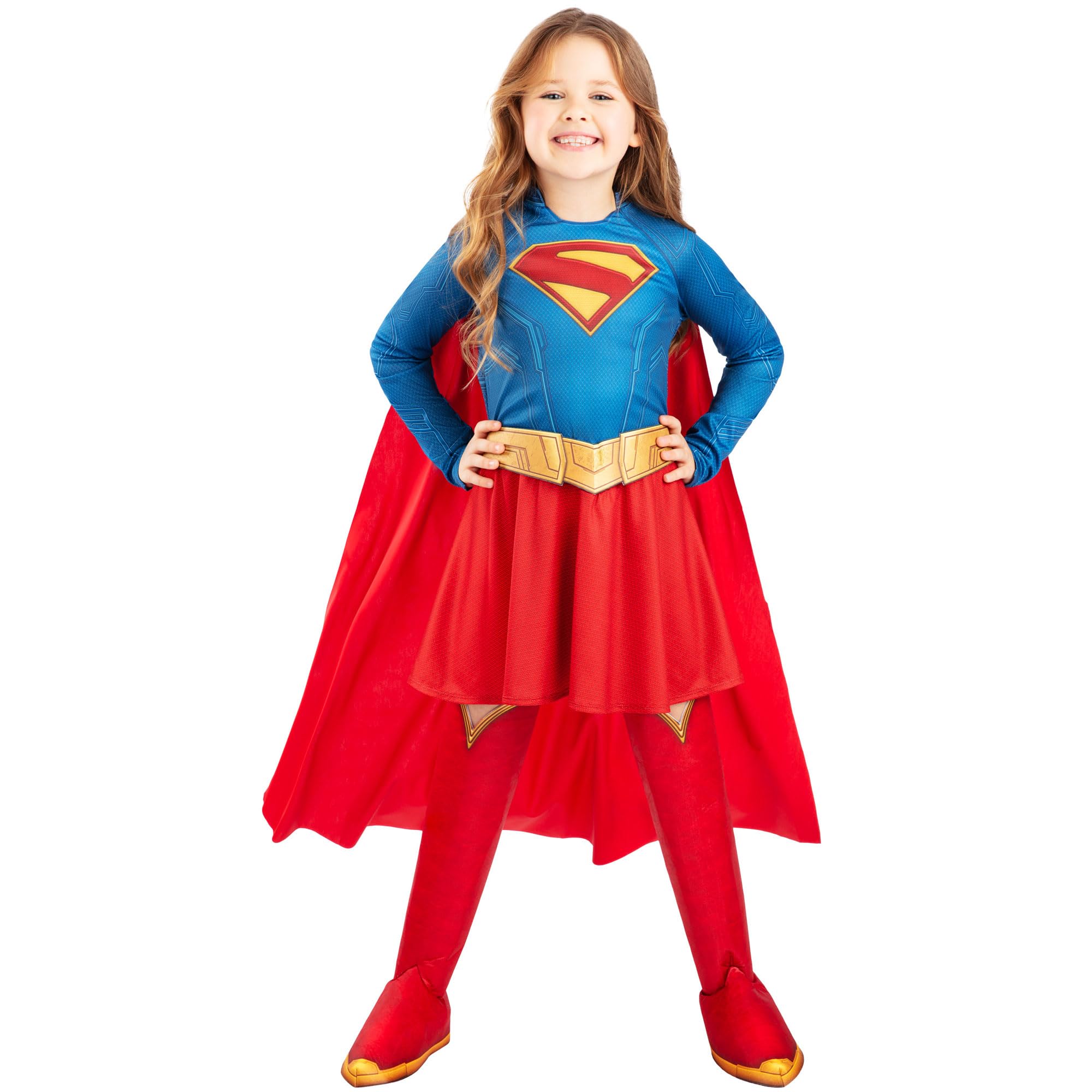 Rubies Official DC Comics Deluxe Supergirl Movie Kids Costume, Size 5-6 Years