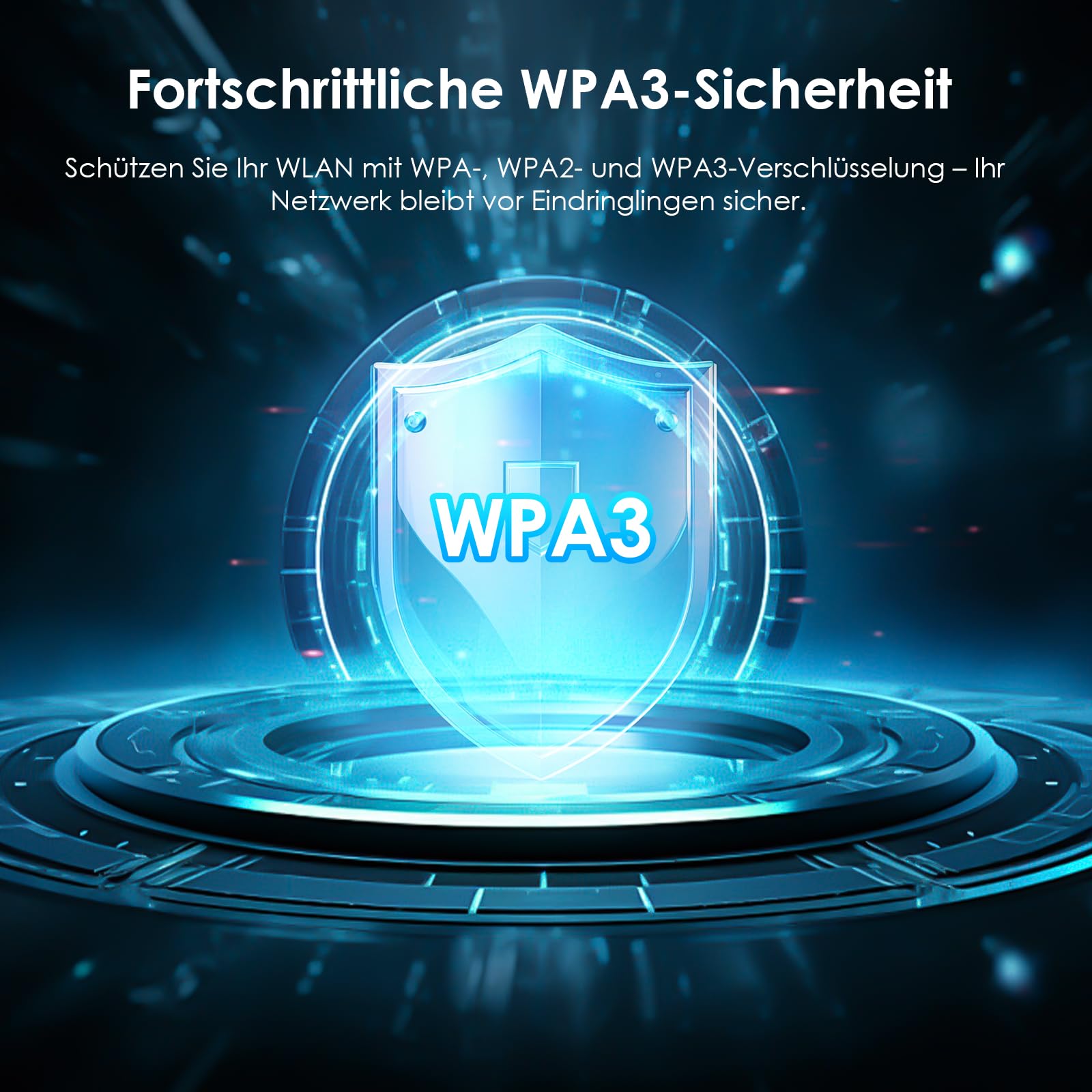 WAVLINK WiFi 7 USB WLAN Stick für PC, BE6500 Tri-Band USB WLAN Adapter mit integriertem Treiber, WPA3, MLO und Multi-RU, 5DBI-Antennen mit hoher Verstärkung, nur für Windows 11/10
