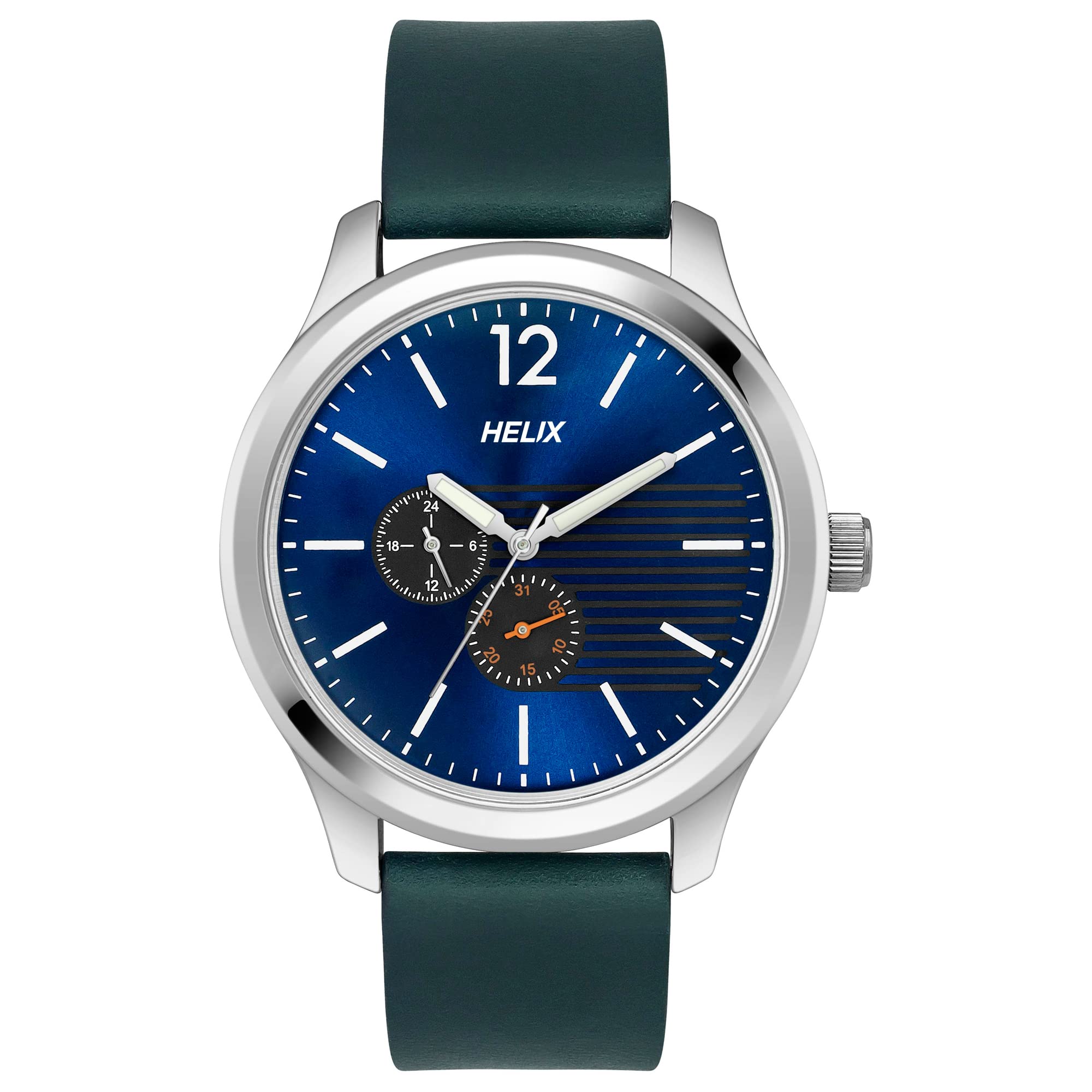 Helix Analog Blue Dial Mens Watch - TW043HG11 (B0BQY5NQRR) Amazon Price History, Amazon Price Tracker