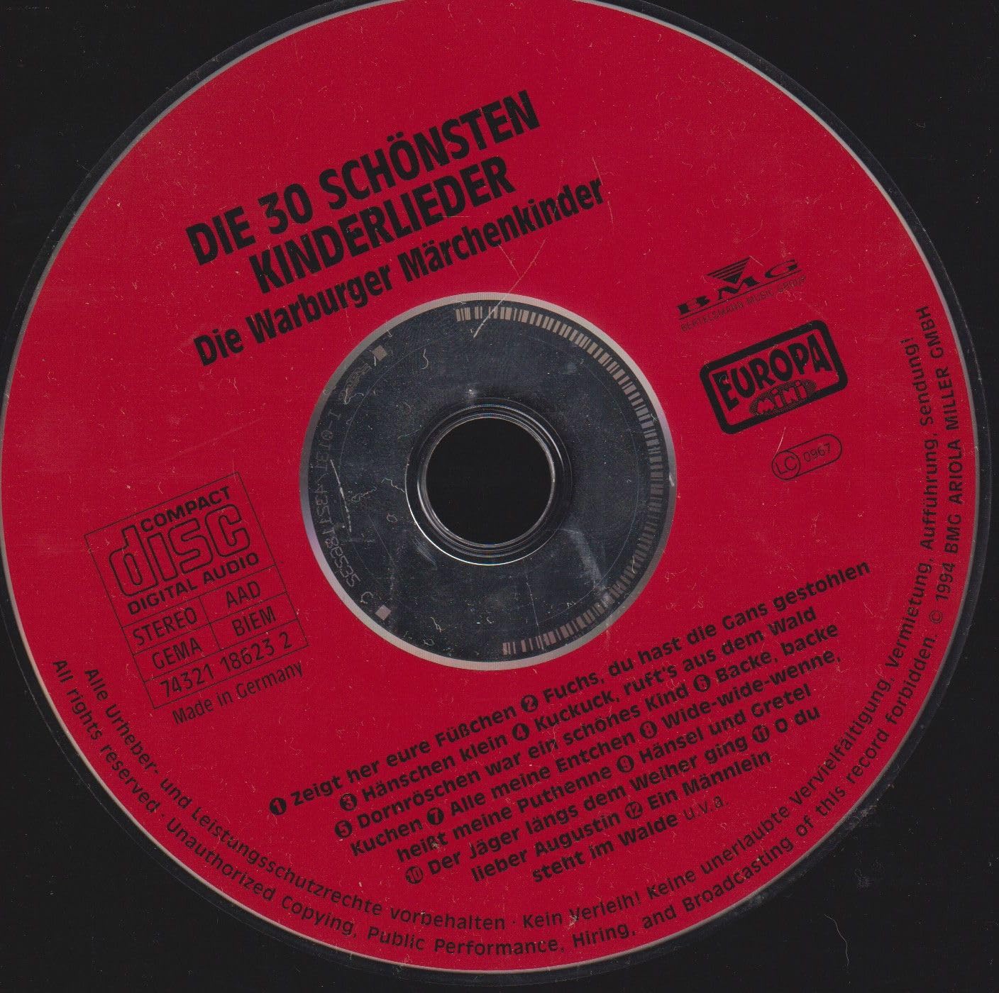Die 30 Schönsten Kinderlieder [Audio CD]