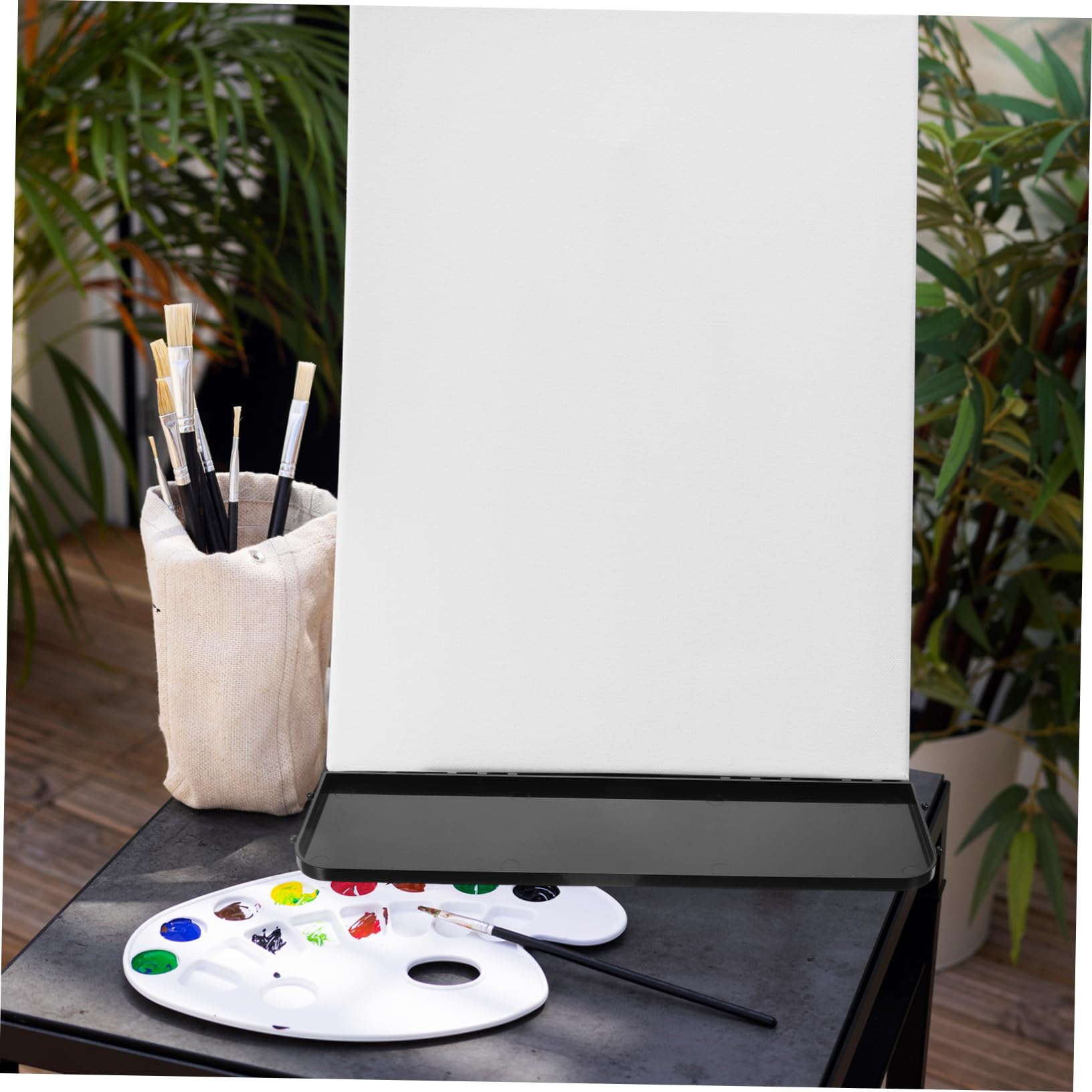 Caja-Maletín De Madera Para Pintar - Caballete De Mesa Portátil Para Artista - Organizador De Dibujo Y