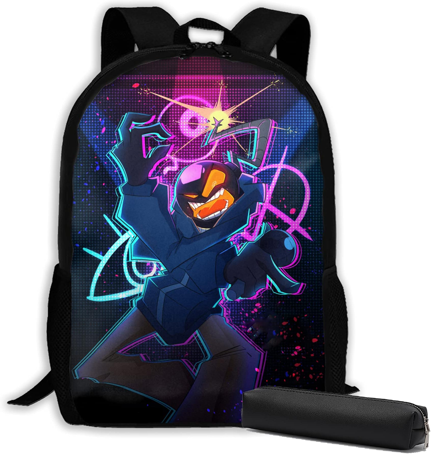 Backpack 17 Inch 3D Laptop Bags with Pencil Case Daypack