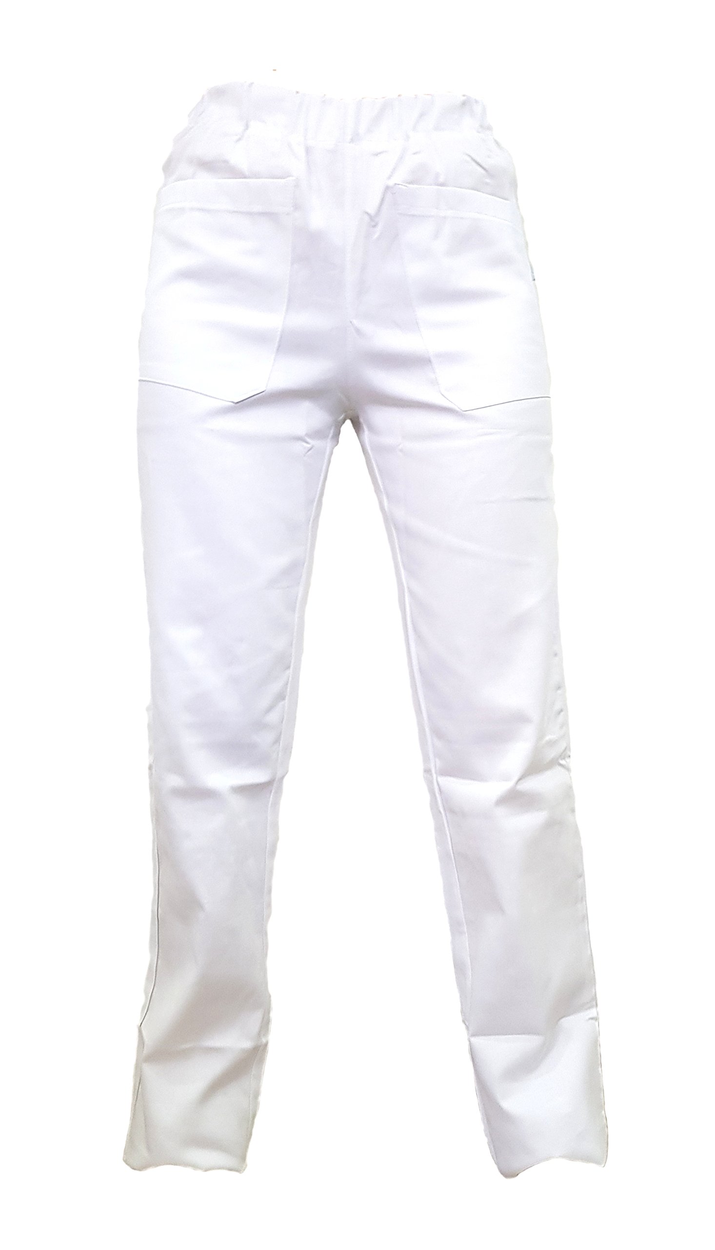 Tecno Hospital Pantalones con elástico y bolsillos delanteros, hospitalario sanitario unisex para enfermeras estéticas médicas OSS OPERADOR ESCOLAR Personal Hospital