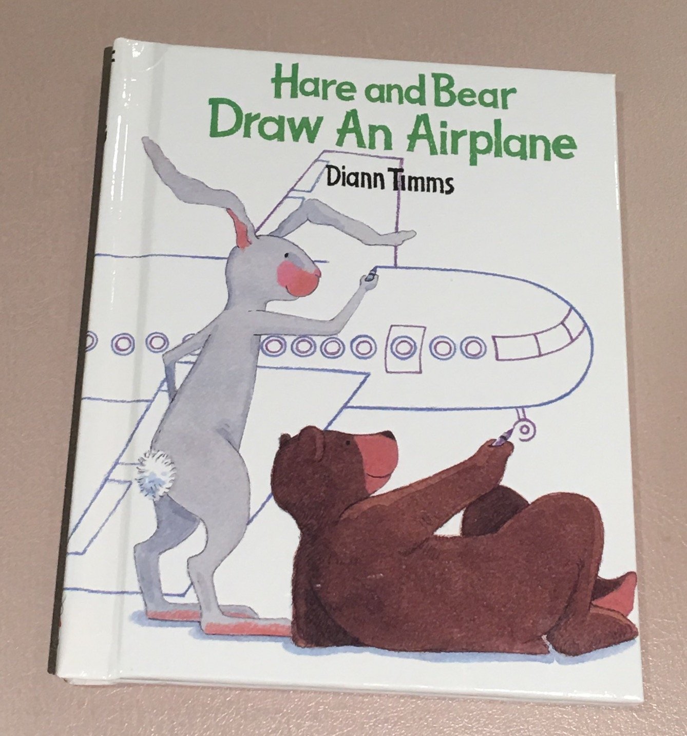 Hare and Bear Draw an Airplane Timms, Diann