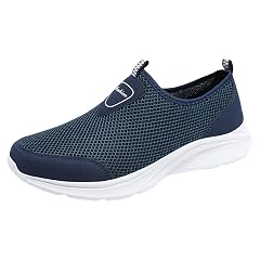 Men Slip on Walking Shoes Comfortable Memory Foam Breathable Fashion Sneakers Non Slip Travel Jogging Workout Tennis Shoes