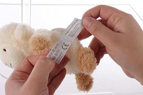Miniatura 8 de Apricot Lamb Baby Lovey - Sonajero suave de cordero, animal de peluche para recién nacido, agitador suave con agarre de mano para más de 0 meses