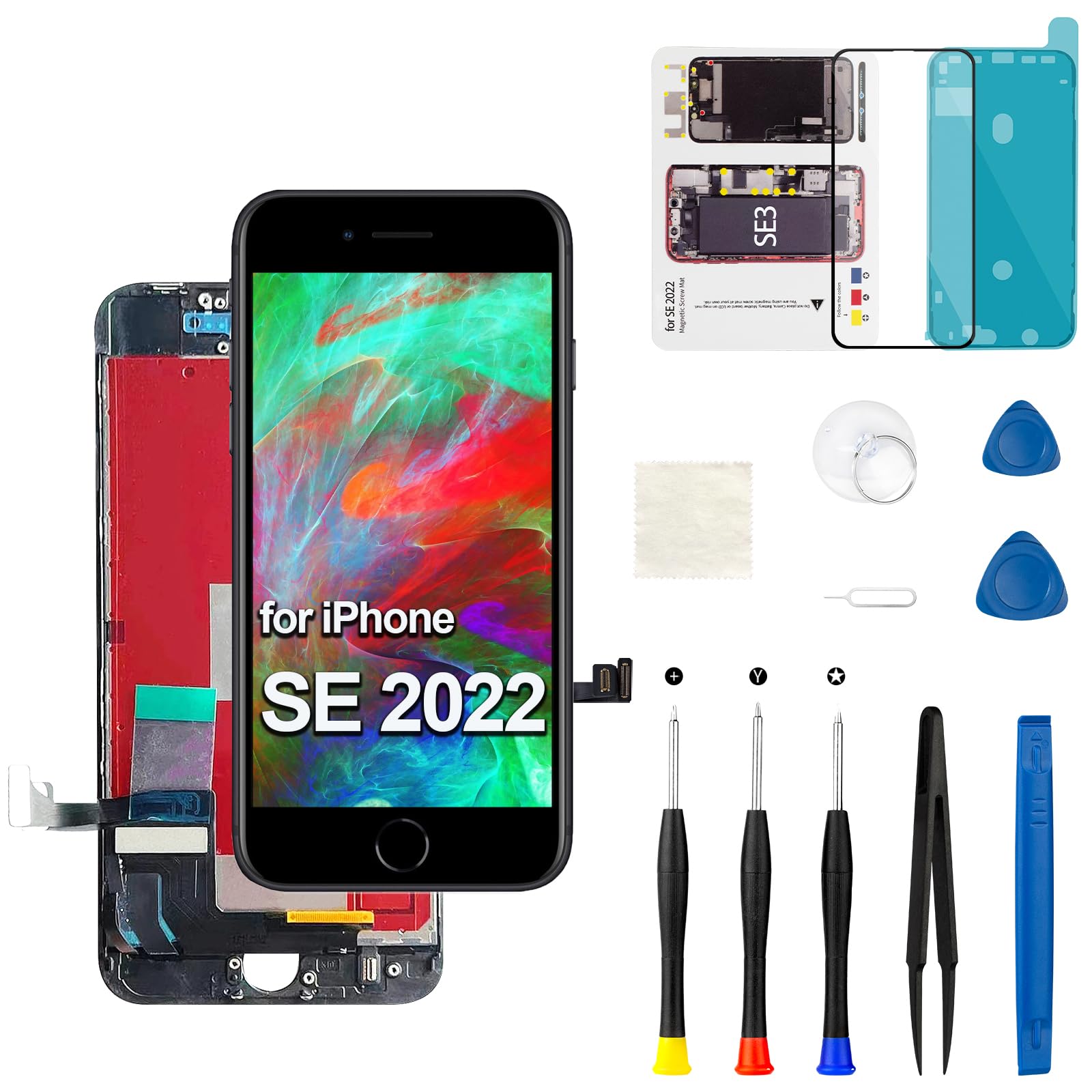 Amazon.com: for iPhone SE 2022/ 3rd Generation Screen Replacement