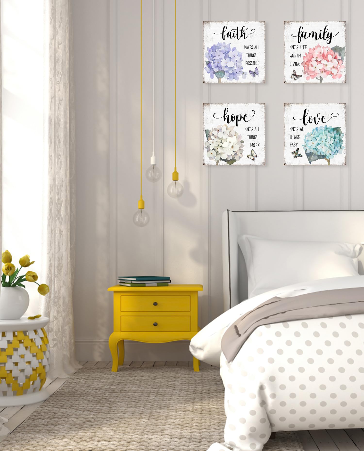 Decorazione da parete fiori essiccati con vaso in ceramica rosa 45x55 cm HELMI | Maisons du Monde