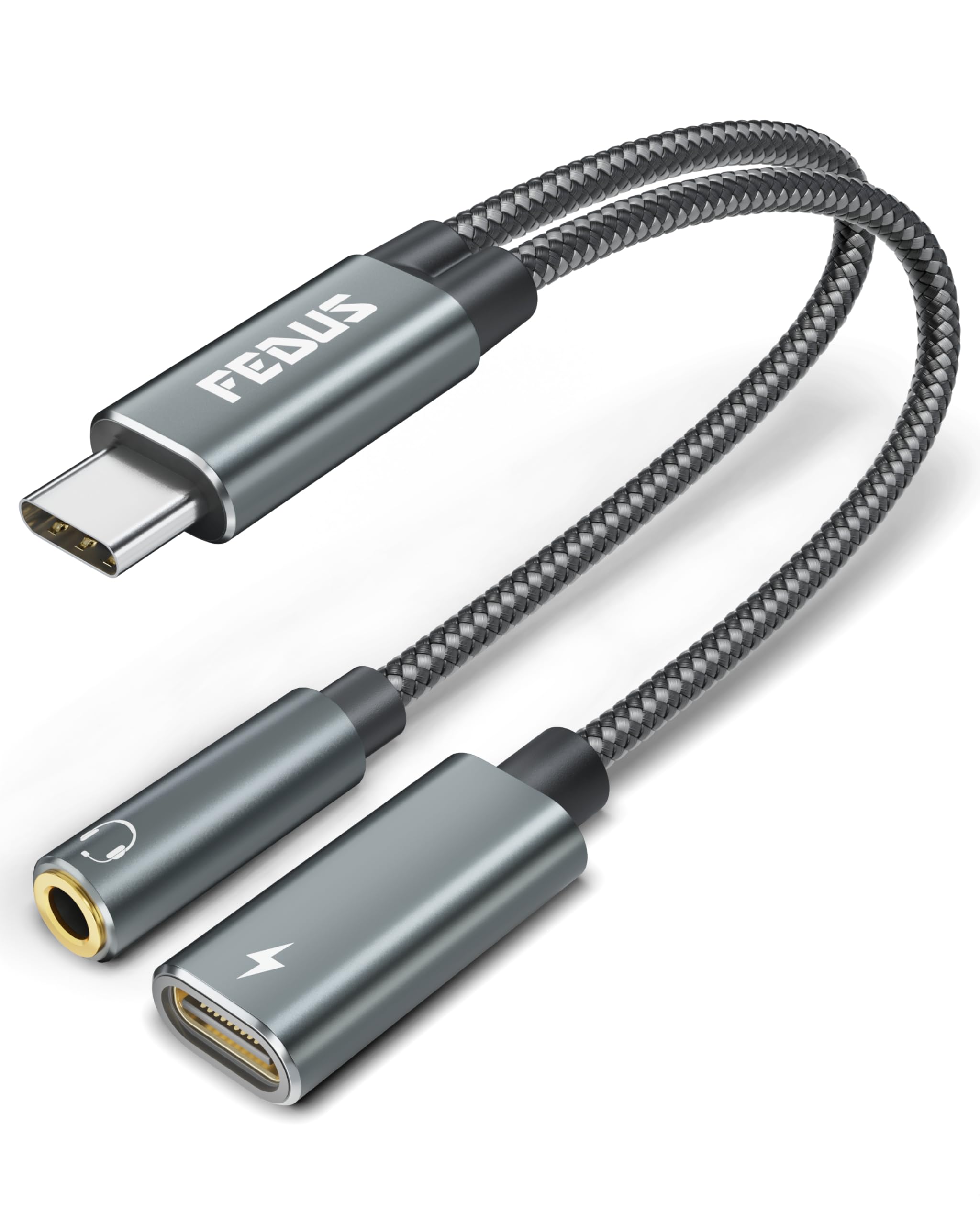 FEDUS Type C to 3.5mm Jack Audio Connector Headphone and Charger Adapter Jack Converter Noise Cancelling Adapter Compatible for OnePlus 12/11/ 11R/ 10 Pro/ 10R/ 10T/ 9RT/ 9R/ 8R/ 8T/ 6/ 6T/ 7/ 7T/Nord-image-48