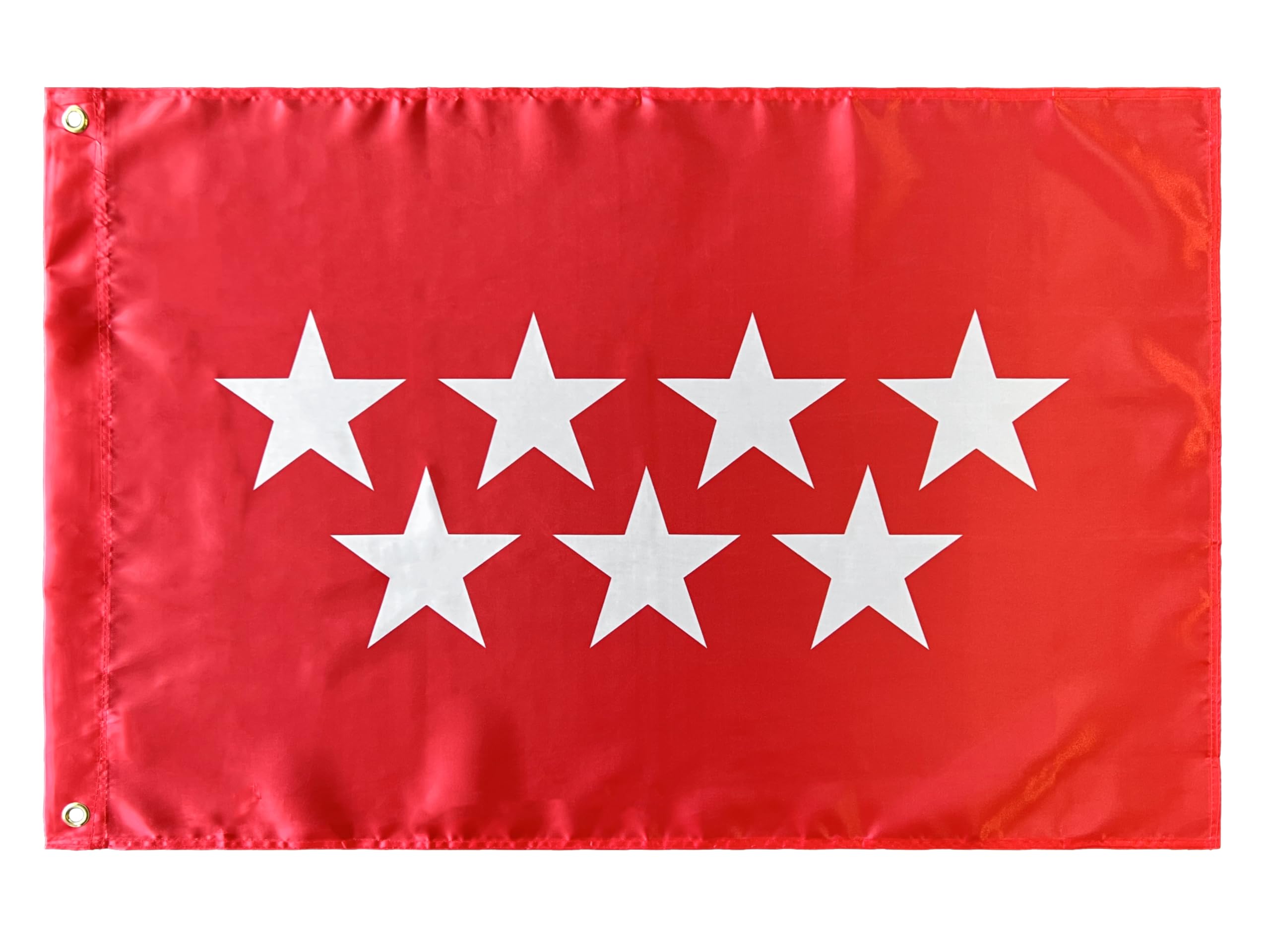 Bandera Comunidad Madrid 60 x 90 cm Satén 2 Ojales