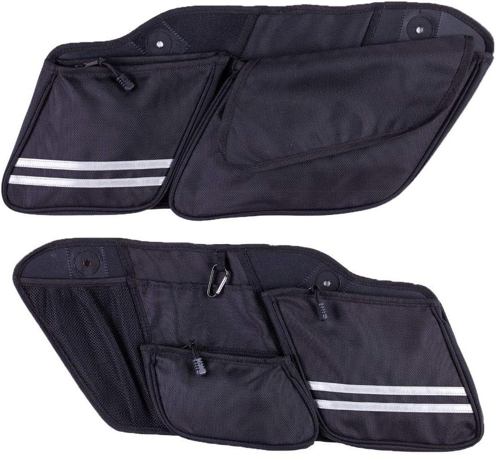 2pcs Saddlebag Hardbags Lid Organizer For Harley Touring Electra - Foto 5