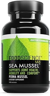 DAVINCI FoodScience of Vermont Sea Mussel, Green-Lipped Mussel Joint Supplement Capsules, 180 Count