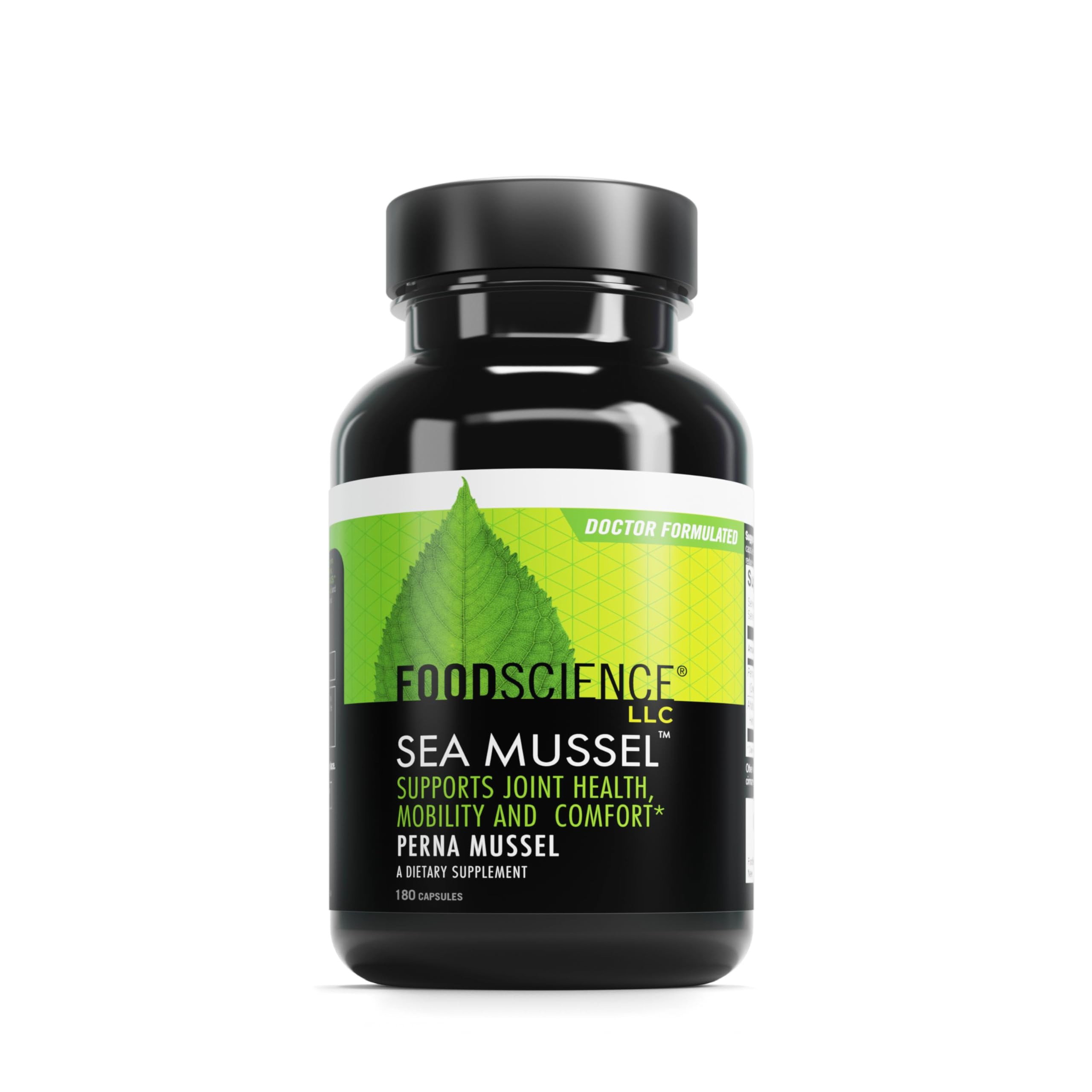 DAVINCIFoodScience of Vermont Sea Mussel, Green-Lipped Mussel Joint Supplement Capsules, 180 Count