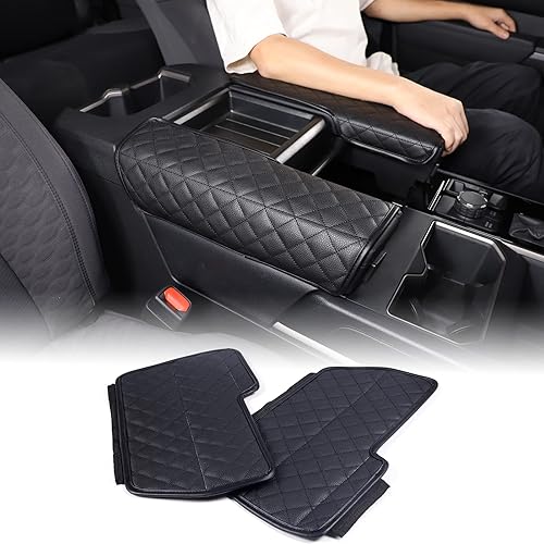 Funda protectora de cuero para consola central de automóvil, compatible con Toyota TundraSequoia 2022-2024 para consola central, funda de asiento,