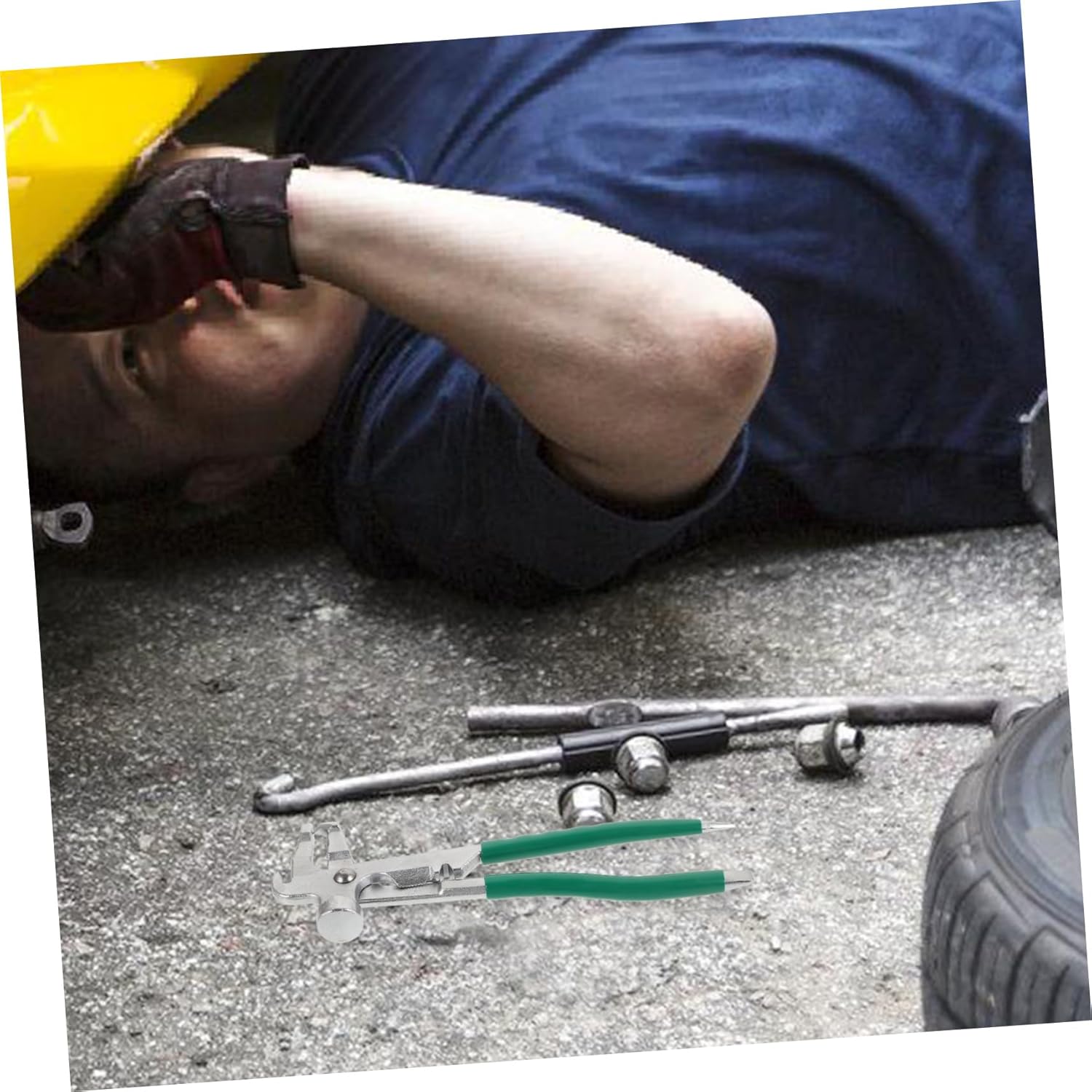 Unomor 4pcs Heavy Duty Tire Weight Hammer Pliers Tool for Easy Tire Weight Removal and Installation Ergonomic Design