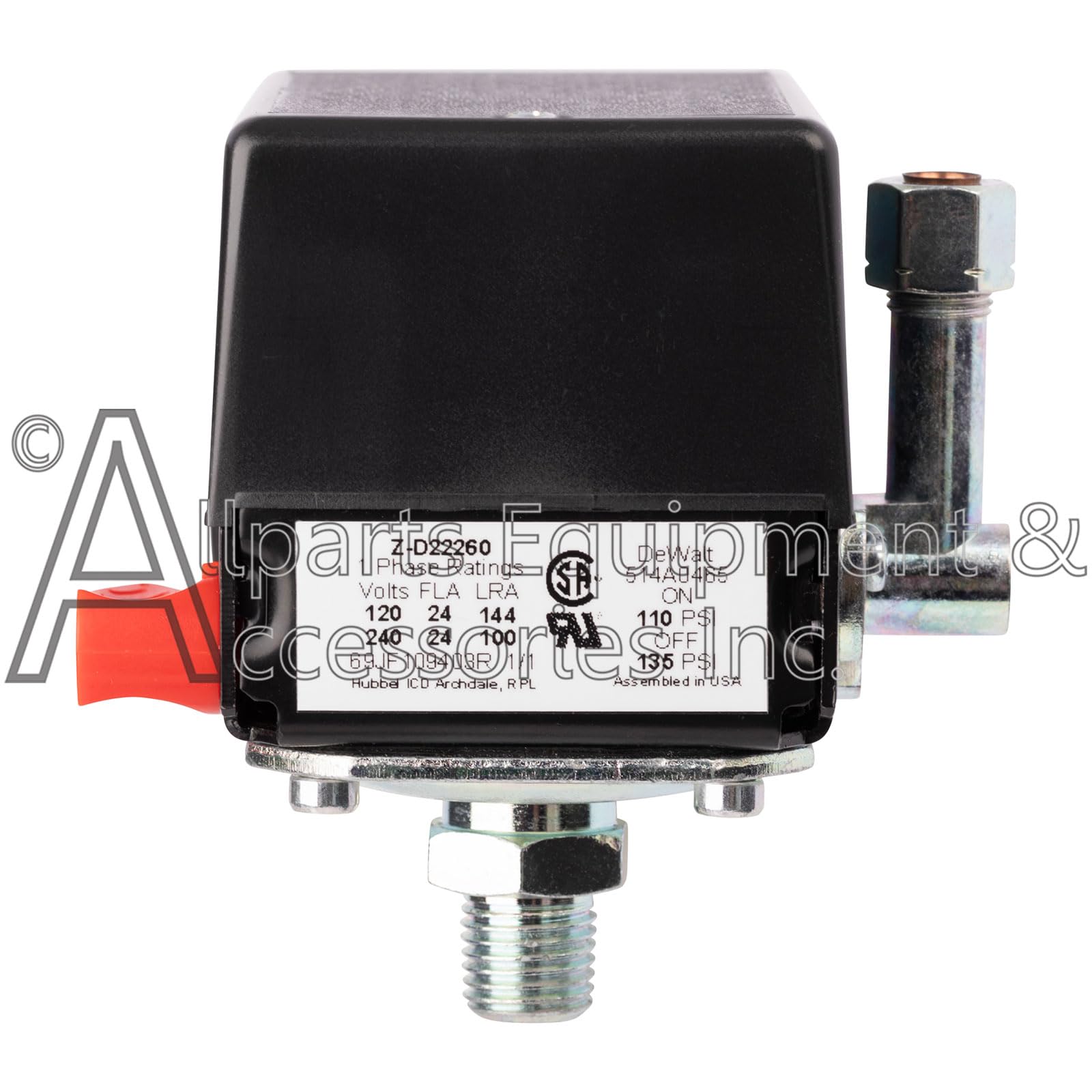 D22260 DeVilbiss Craftsman Pressure Switch Replacement for