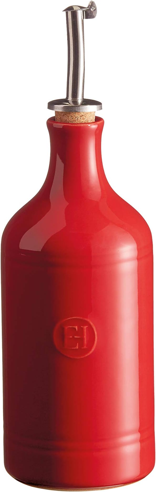 Made In France Oil Bottle/Oil Cruet, Burgundy Red
