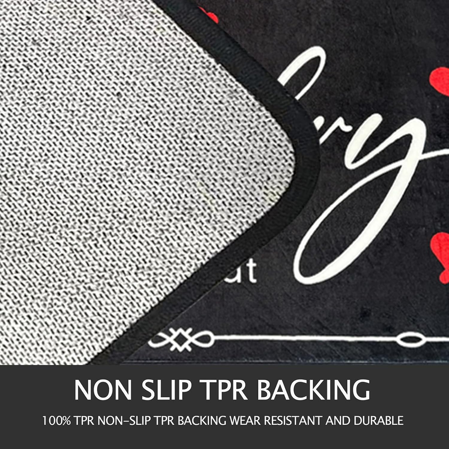 Laundry Room Rug Runner, 24" X 72" Laundry Organization Waterproof Non Slip Mat Text Design Rug Machine Washable Large Bathroom Rugs Stylish Versatile Laundry Room Rugs Decor