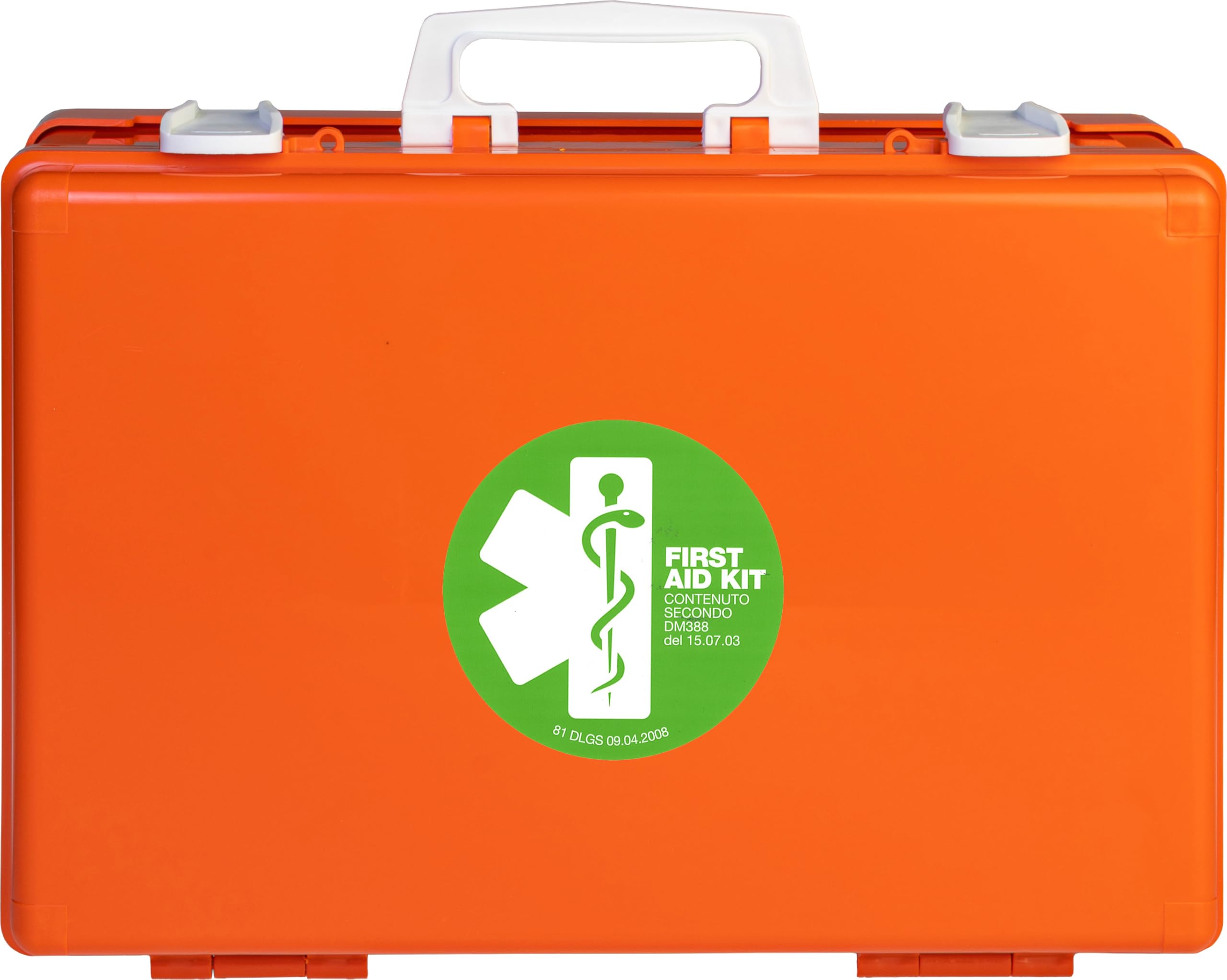 Valigetta Pronto Soccorso Vuota MEDIC 2 Arancio, Supporto a Muro, 395x135x270mm