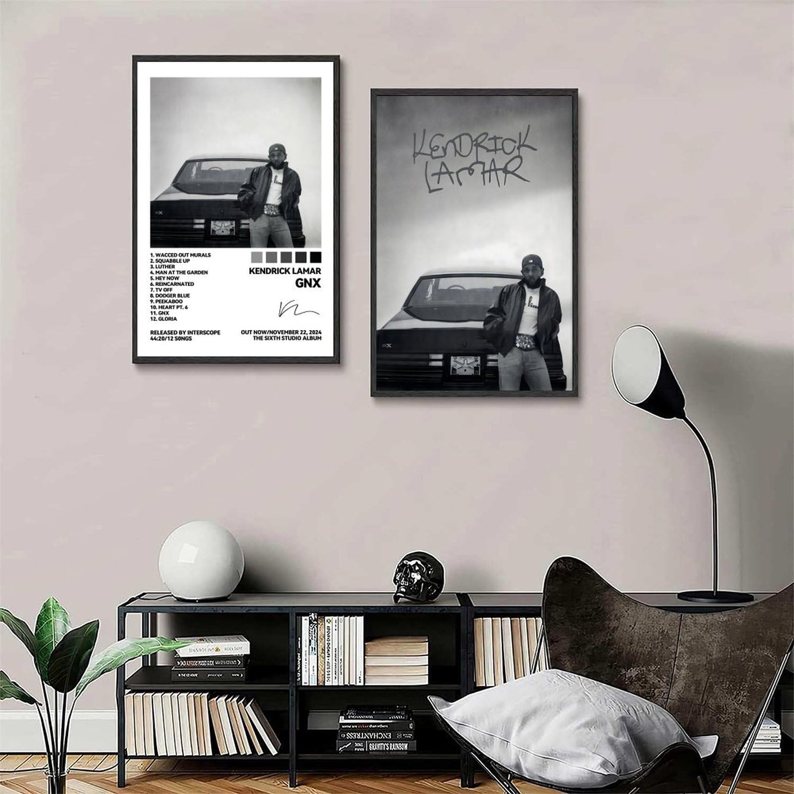 Lot De 2 Affiches Sur Toile De Frank Avec Couvertures De L'album
