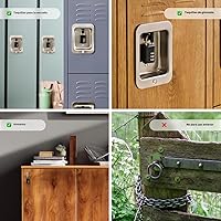 Vista 8 de Master Lock 120Q Candados anchos con llave, 3/4 pulgada, latón macizo, 4 unidades, 647D