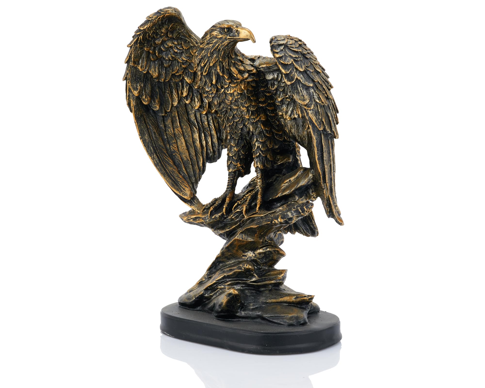 Vintage Eagle Statue for Home Office Man Table Decoration 10 inch Eagle Scout Gifts, US Citizenship Gifts, Symbol of Justice and Freedom