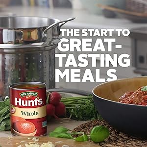 Hunt's Whole Peeled Plum Tomatoes, Keto Friendly, 28 oz