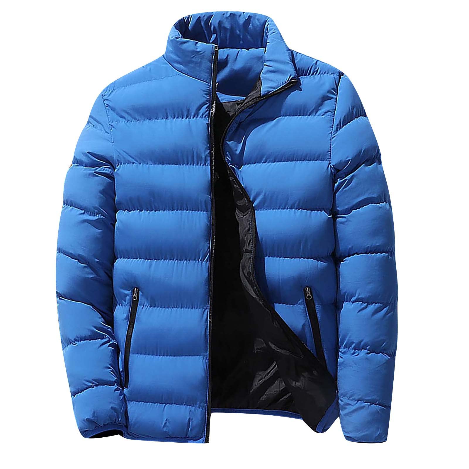 Ymosrh Mens Down Jackets Puffer Jacket Lightweight Warm Winter Coats Windproof Insulated Jacket Mens L-5XL