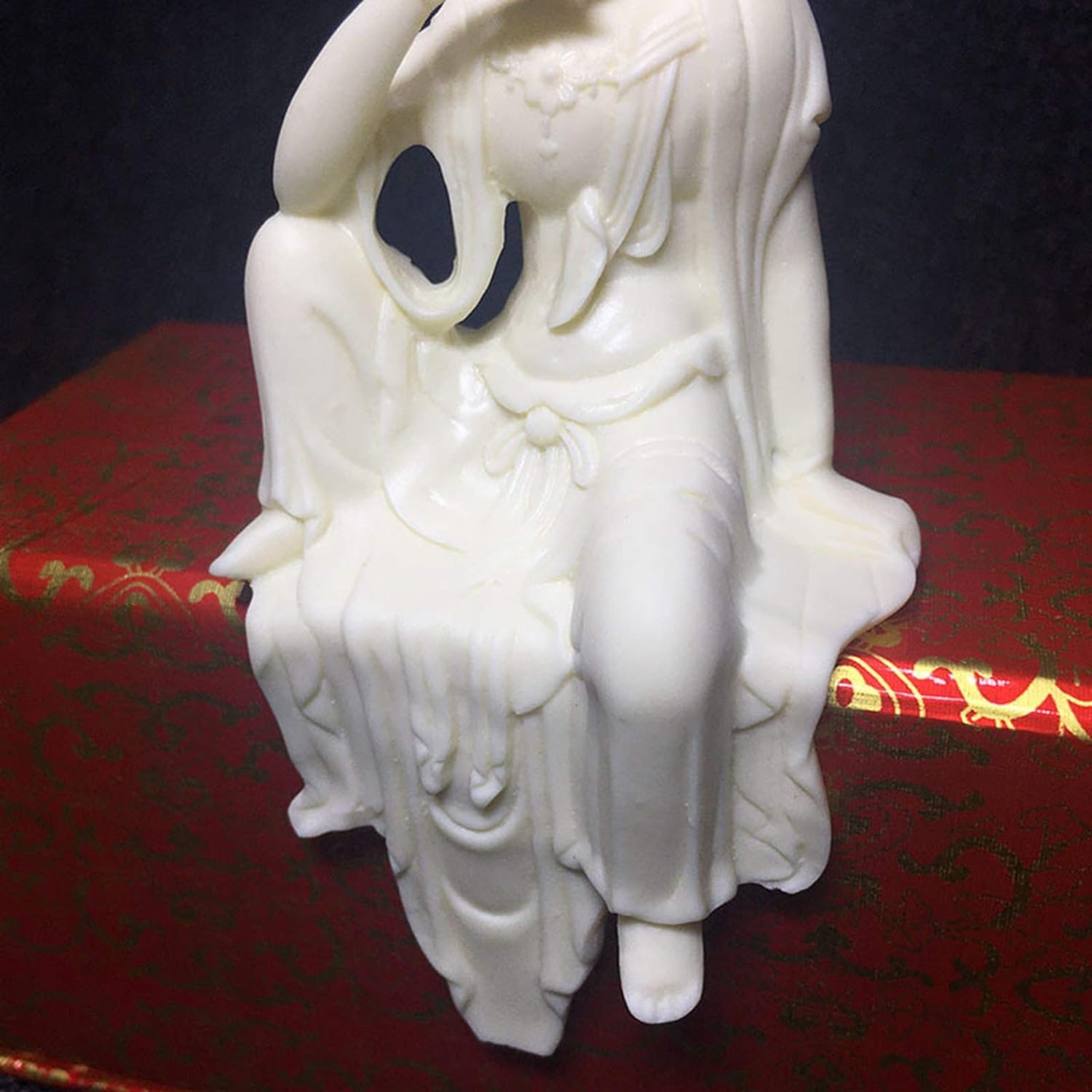 statuetka Buddy, Siedzący posąg Guanyina Sztuka współczesna Rzeźba Ozdoba na biurko Dom