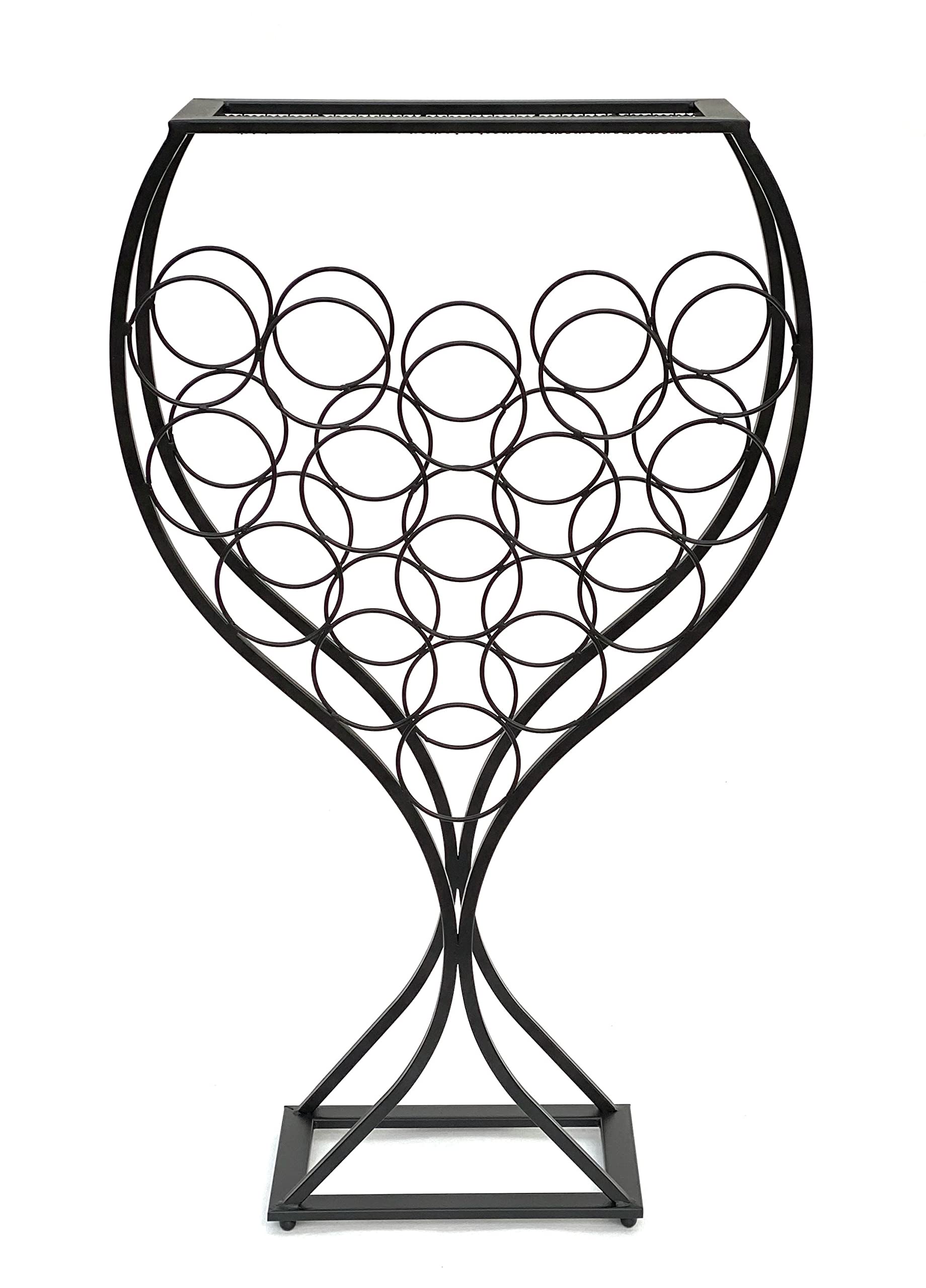 DanDiBo Portabottiglie In Metallo Con Apribottiglie - 6 Posti Per Bottiglie 0,33-1L - Argento, 33x33x20 Cm - Ideale Per Feste E Regali