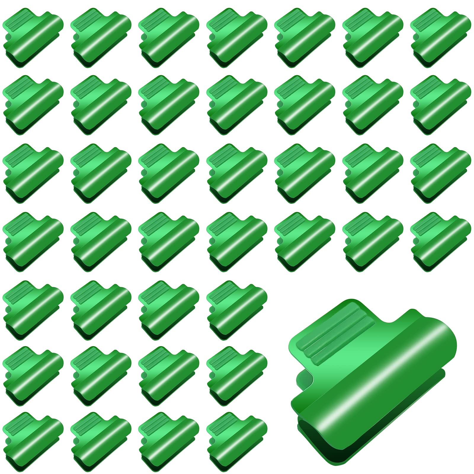 40pcs Plastic Greenhouse Clamps Clips large size for 0.63 Inch Netting Tunnel Hoop Clip，Frame Shelters Shading Net Rod Clip Greenhouse Film Clamps for Season Plant Extension Support （16mm，40P）