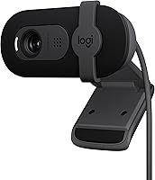 Logitech Brio 101 Full HD 1080p Webcam with Privacy Shutter, Built-in Mic - Zoom, Teams, Switch 2 GameChat Compatible, Black